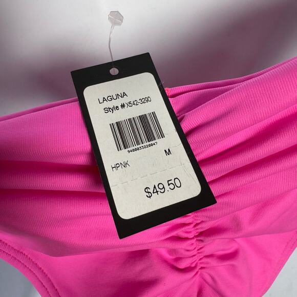NWT Frederick's of Hollywood Laguna Pink Bikini Set Top/Bottom Women's Size M - Picture 8 of 11